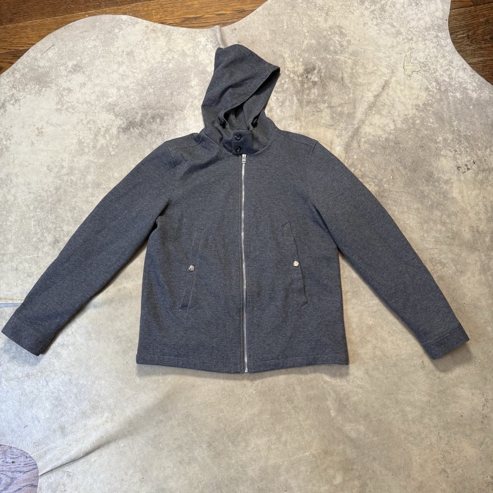 Five Four Hoodie Mens Size Medium Heather Gray Nick Wooster Full Zip